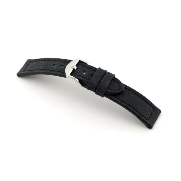 RIOS1931 Virginia - Genuine Canvas Watch Strap (184) - Black