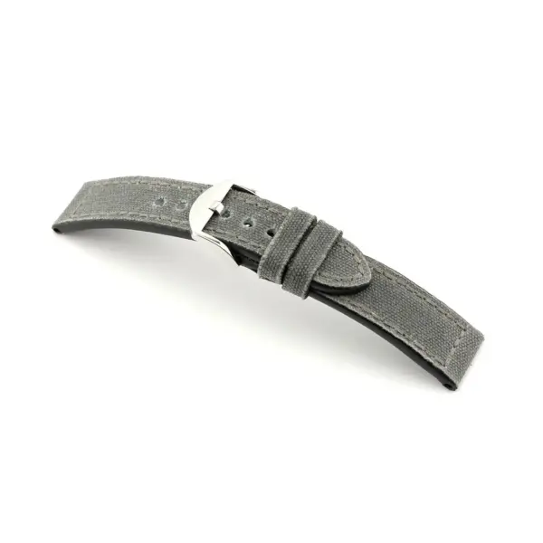 RIOS1931 Virginia - Genuine Canvas Watch Strap (184) - Grey