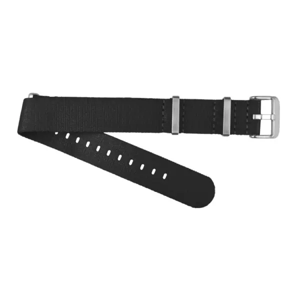 Premium Seatbelt Nylon Watch Strap (23) - Black