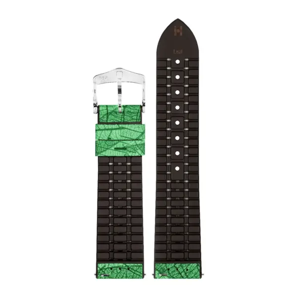HIRSCH Leaf - Vegan Performance Watch Strap - Green - Image 3
