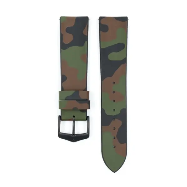 HIRSCH John - Camouflage Performance Watch Strap - Dark Green - Image 2