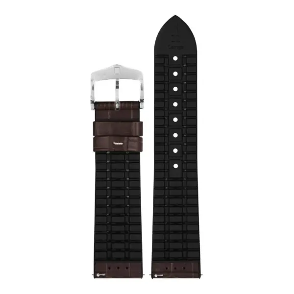 HIRSCH George - Alligator Grain Performance Watch Strap - Brown - Image 3