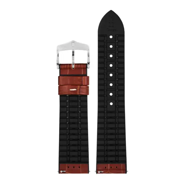 HIRSCH George - Alligator Grain Performance Watch Strap - Golden Brown - Image 3