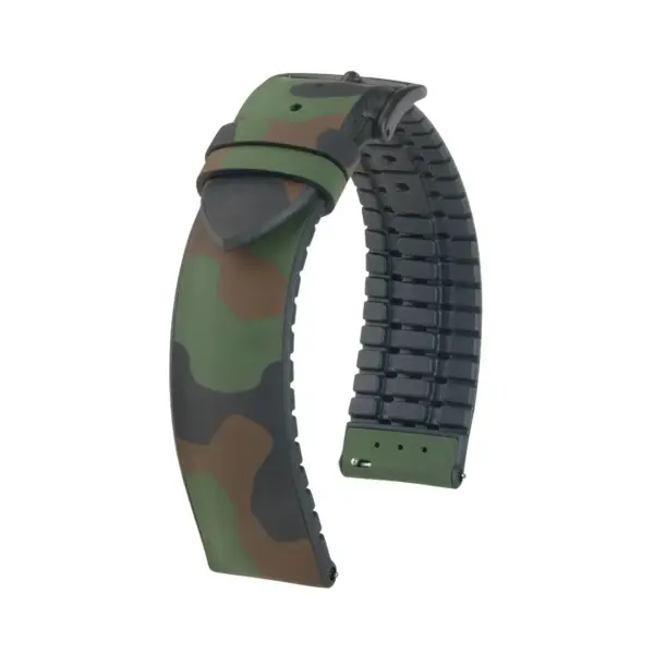 HIRSCH John - Camouflage Performance Watch Strap - Dark Green