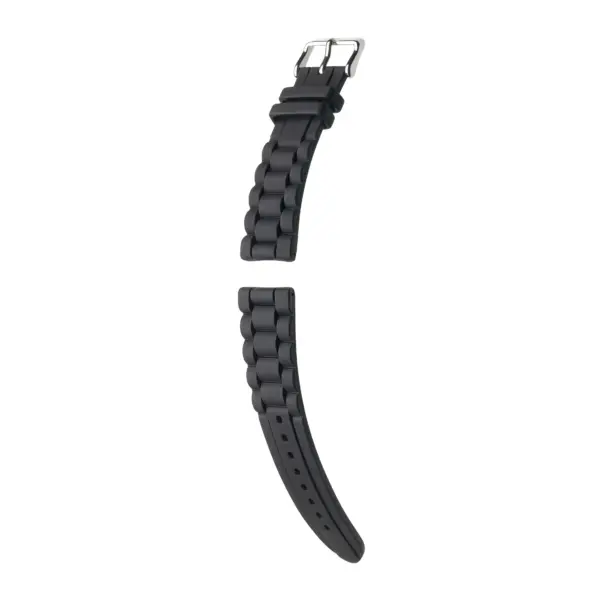 HIRSCH Jelly - Synthetic Watch Strap - Black