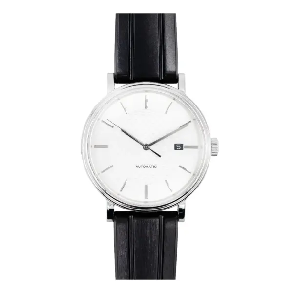 HIRSCH Hevea - Premium Rubber Watch Strap - Black - Image 4
