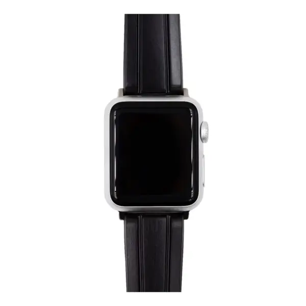 HIRSCH Hevea - Premium Rubber Watch Strap - Black - Image 5