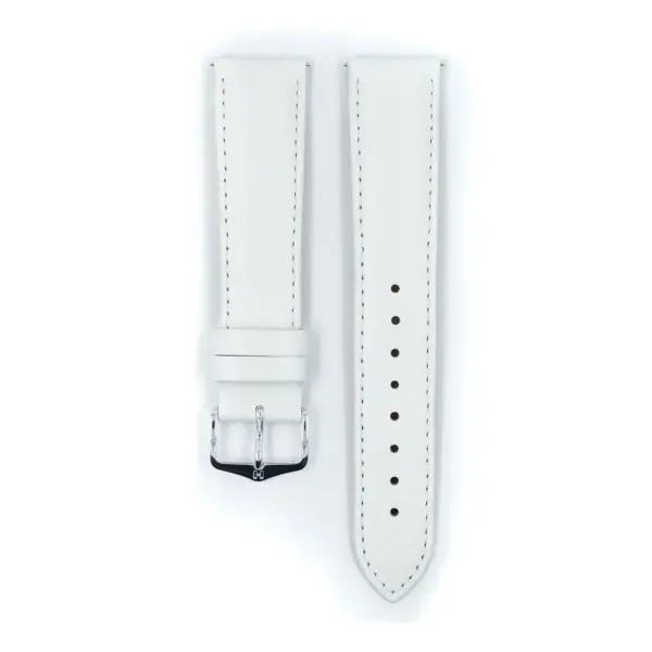 HIRSCH Kansas - Leather Watch Strap - White - Image 2