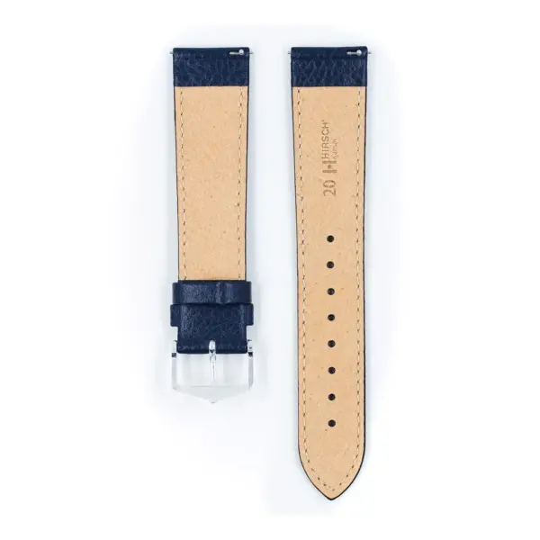 HIRSCH Kansas - Leather Watch Strap - Blue - Image 3