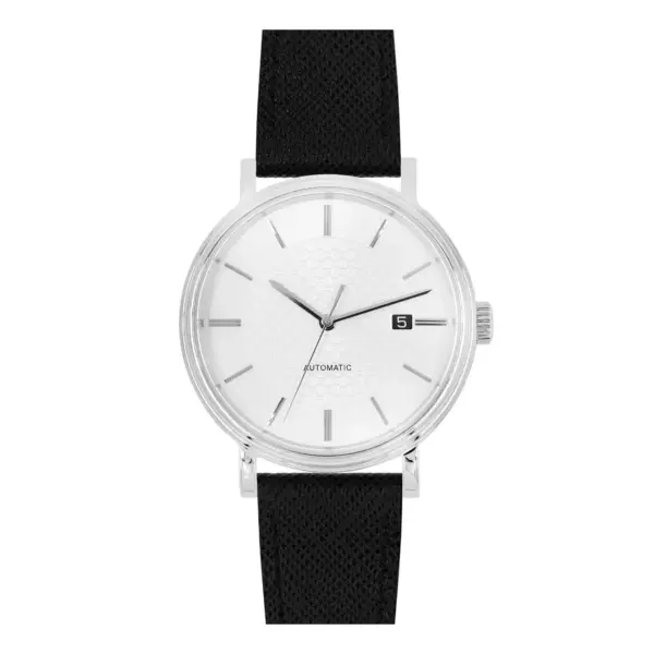 HIRSCH Giffone - Leather Watch Strap - Black - Image 4
