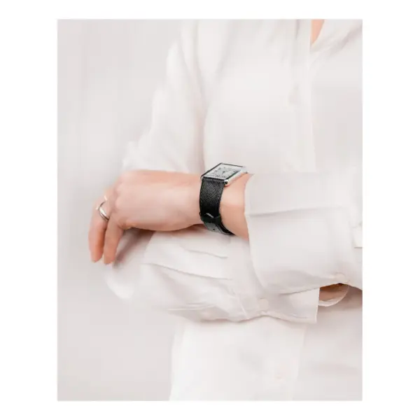 HIRSCH Giffone - Leather Watch Strap - Black - Image 6