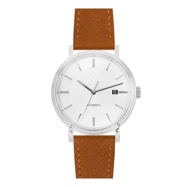 HIRSCH Giffone - Leather Watch Strap - Golden Brown - Image 5