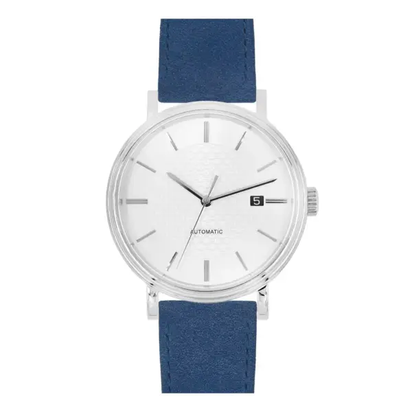 HIRSCH Osiris Nubuck - Leather Watch Strap - Dark Blue - Image 4