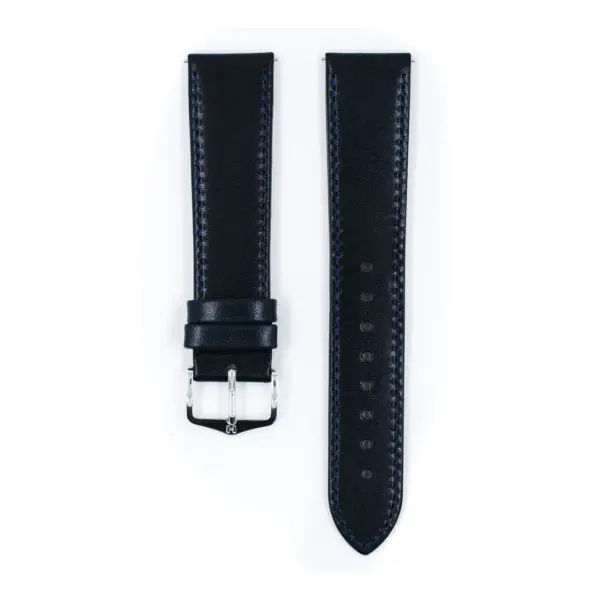 HIRSCH Osiris - Leather Watch Strap - Blue - Image 2