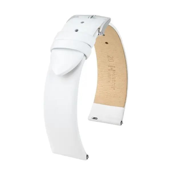 HIRSCH Toronto - Leather Watch Strap - White