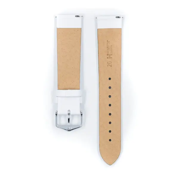 HIRSCH Toronto - Leather Watch Strap - White - Image 3