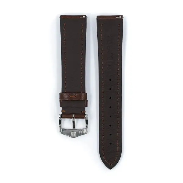 HIRSCH Lucca - Leather Watch Strap - Brown - Image 3