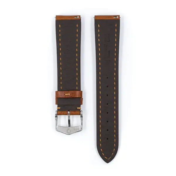 HIRSCH Lucca - Leather Watch Strap - Golden Brown - Image 3