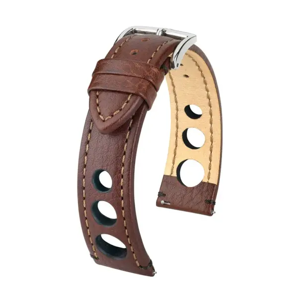 HIRSCH Rally - Racing Watch Strap - Brown