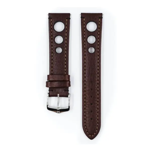 HIRSCH Rally - Racing Watch Strap - Brown - Image 2