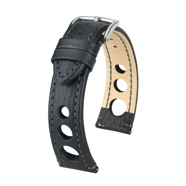 HIRSCH Rally - Racing Watch Strap - Black