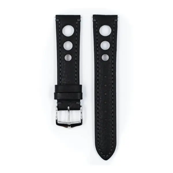 HIRSCH Rally - Racing Watch Strap - Black - Image 2