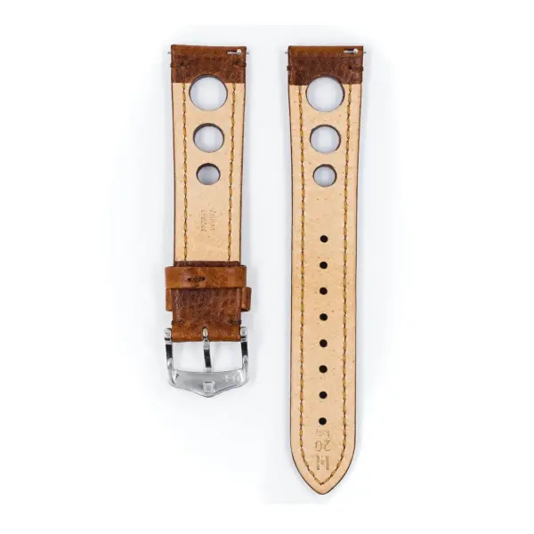 HIRSCH Rally - Racing Watch Strap - Golden Brown - Image 3