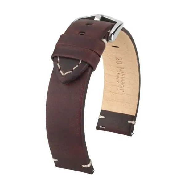 HIRSCH Ranger - Retro Watch Strap - Brown