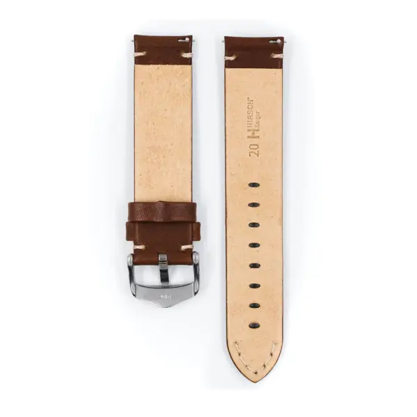 HIRSCH Ranger - Retro Watch Strap - Golden Brown - Image 3
