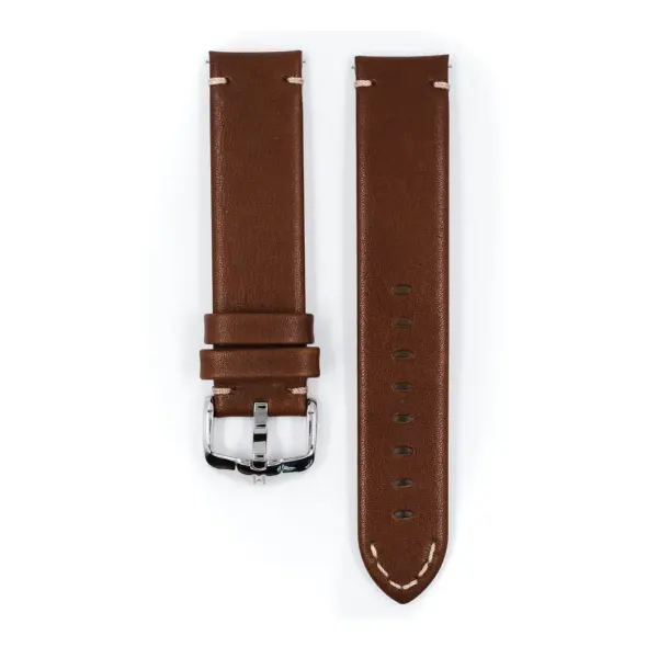 HIRSCH Ranger - Retro Watch Strap - Golden Brown - Image 2
