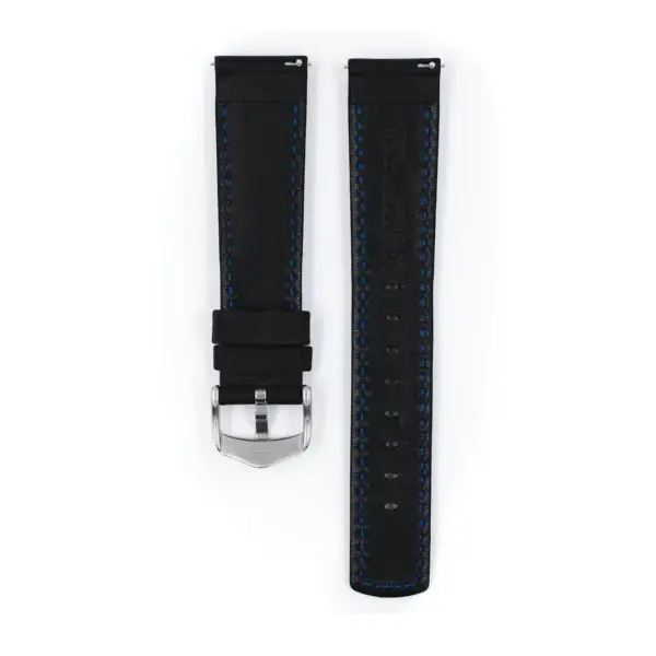 HIRSCH Mariner - Leather Watch Strap - Black - Image 3