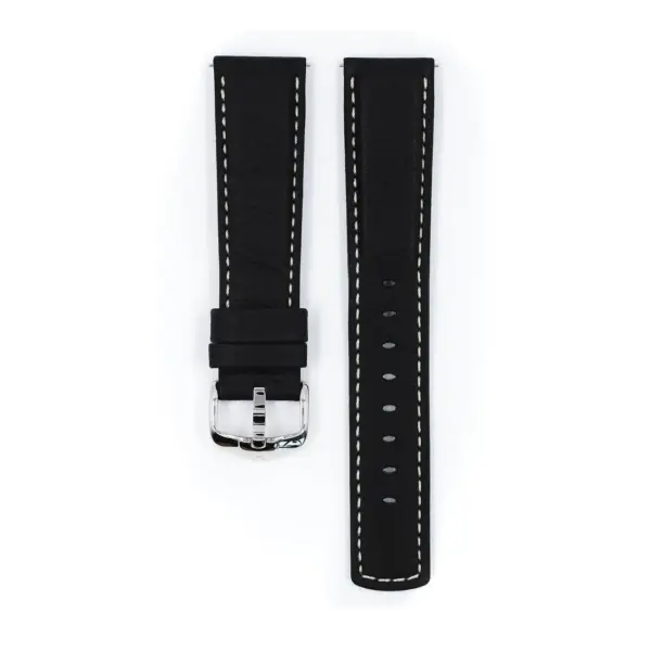 HIRSCH Mariner - Leather Watch Strap - Black - Image 2