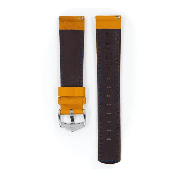 HIRSCH Mariner - Leather Watch Strap - Golden Brown - Image 3