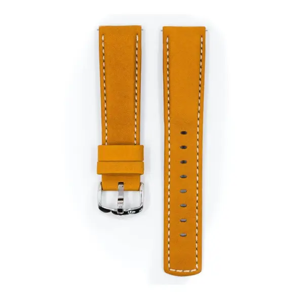 HIRSCH Mariner - Leather Watch Strap - Golden Brown - Image 2