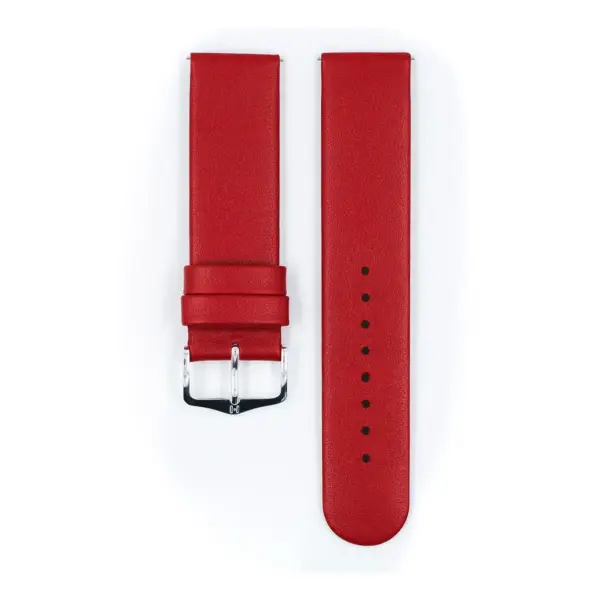 HIRSCH Scandic - Leather Watch Strap - Red - Image 2