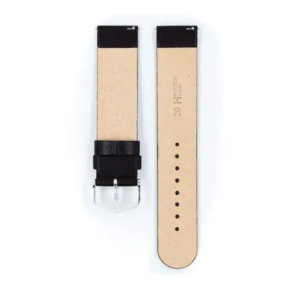HIRSCH Scandic - Leather Watch Strap - Black - Image 3
