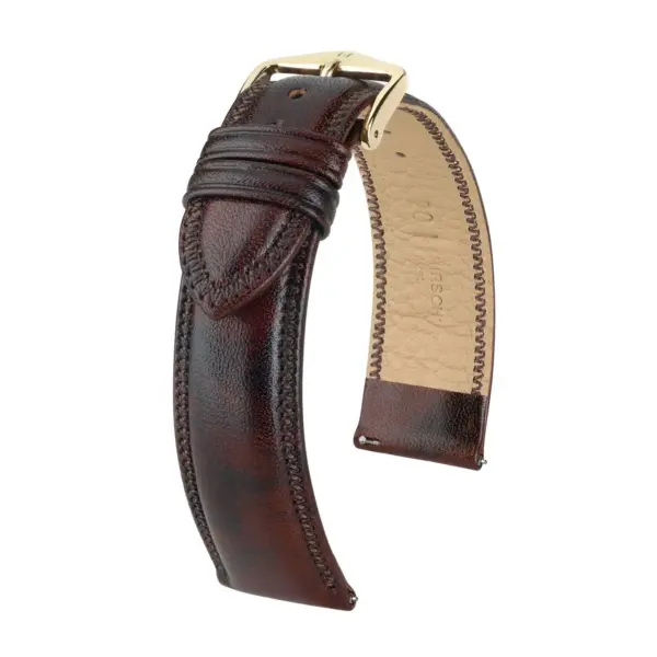 HIRSCH Ascot - Leather Watch Strap - Brown