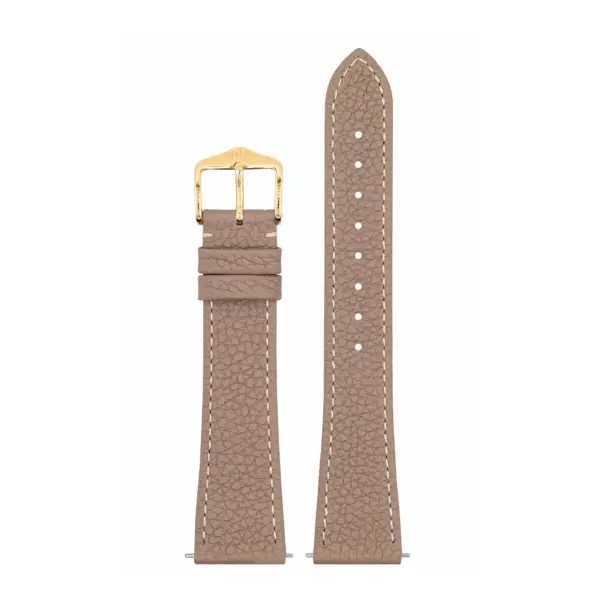 HIRSCH Bologna - Leather Watch Strap - Taupe - Image 2