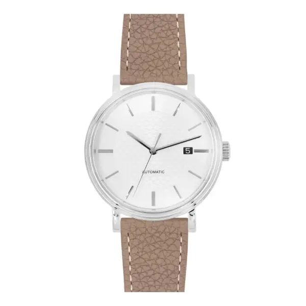 HIRSCH Bologna - Leather Watch Strap - Taupe - Image 5