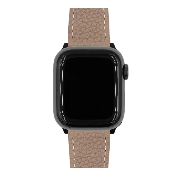 HIRSCH Bologna - Leather Watch Strap - Taupe - Image 4