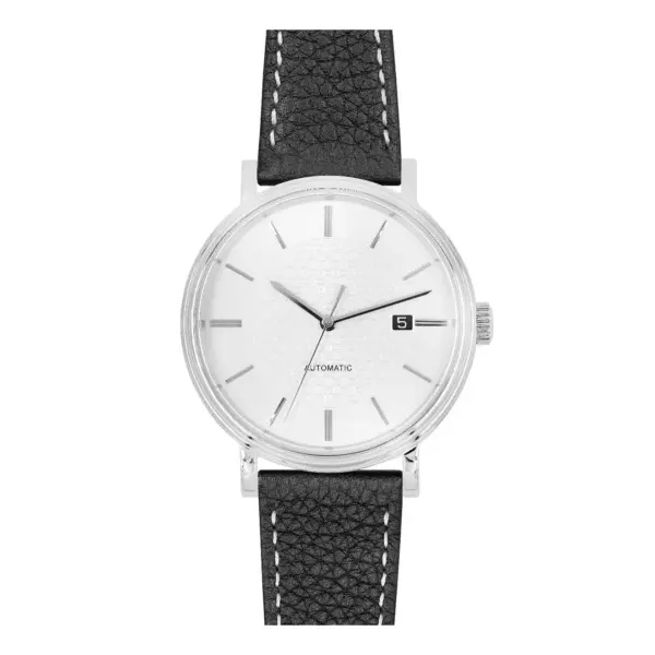 HIRSCH Bologna - Leather Watch Strap - Black - Image 4