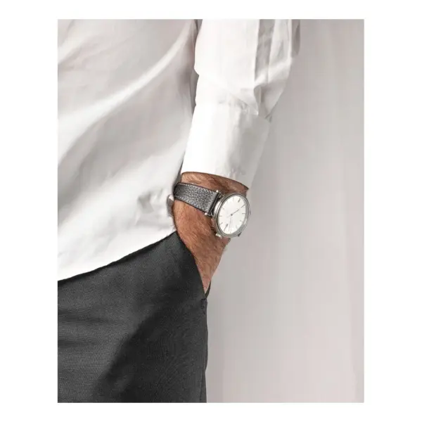 HIRSCH Bologna - Leather Watch Strap - Black - Image 6