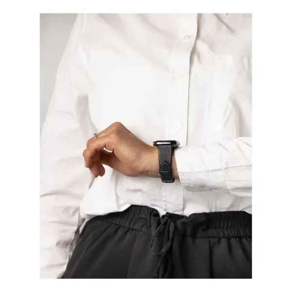 HIRSCH Bologna - Leather Watch Strap - Black - Image 7