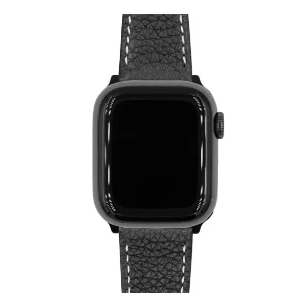 HIRSCH Bologna - Leather Watch Strap - Black - Image 5