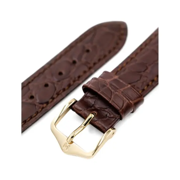 HIRSCH Aristocrat - Crocodile Embossed Watch Strap - Brown - Image 4