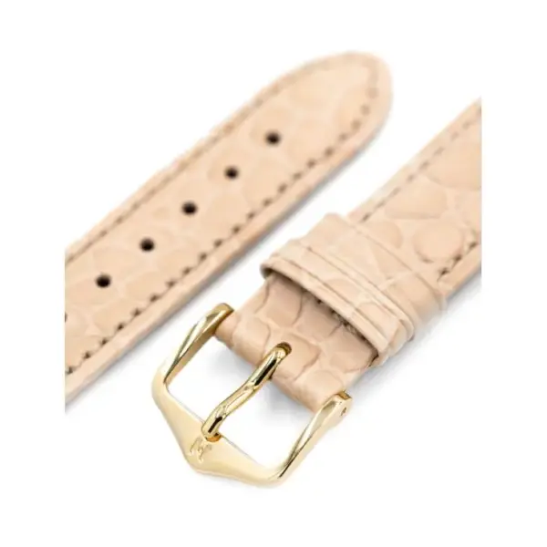 HIRSCH Aristocrat - Crocodile Embossed Watch Strap - Beige - Image 4