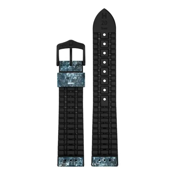 HIRSCH Stone - Vegan Performance Watch Strap - Blue - Image 3
