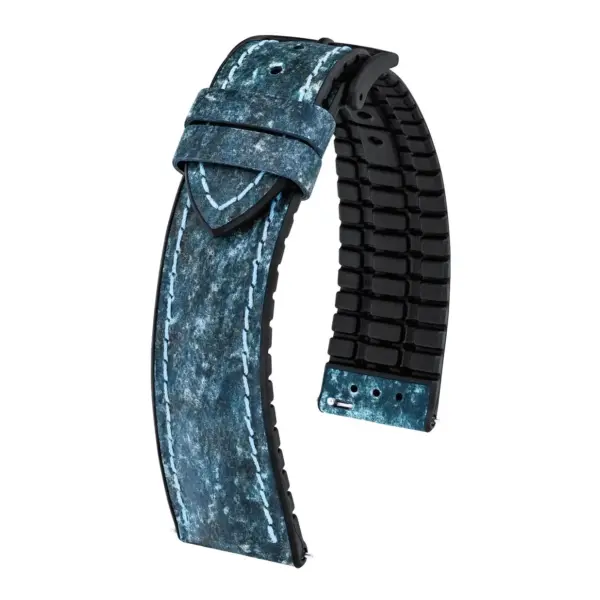 HIRSCH Stone - Vegan Performance Watch Strap - Blue