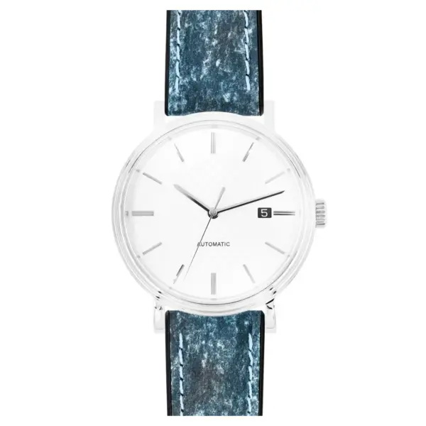 HIRSCH Stone - Vegan Performance Watch Strap - Blue - Image 6