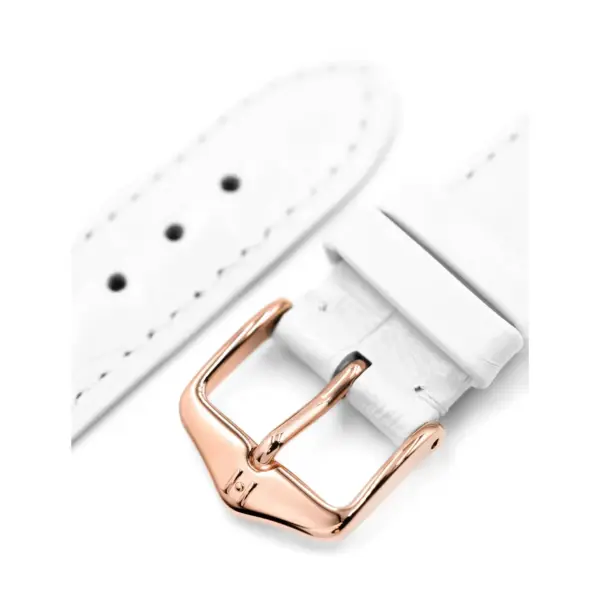HIRSCH London Alligator - Leather Watch Strap - White - Image 5